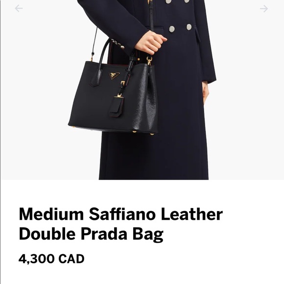 Prada saffiano double bag - Picture 6 of 10